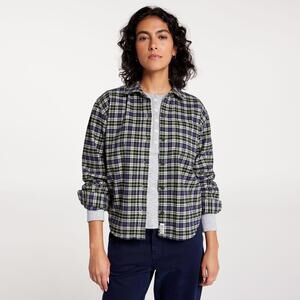 Alpine Design Women's Flannel, Large, Navy/Cream Timberline Pld
